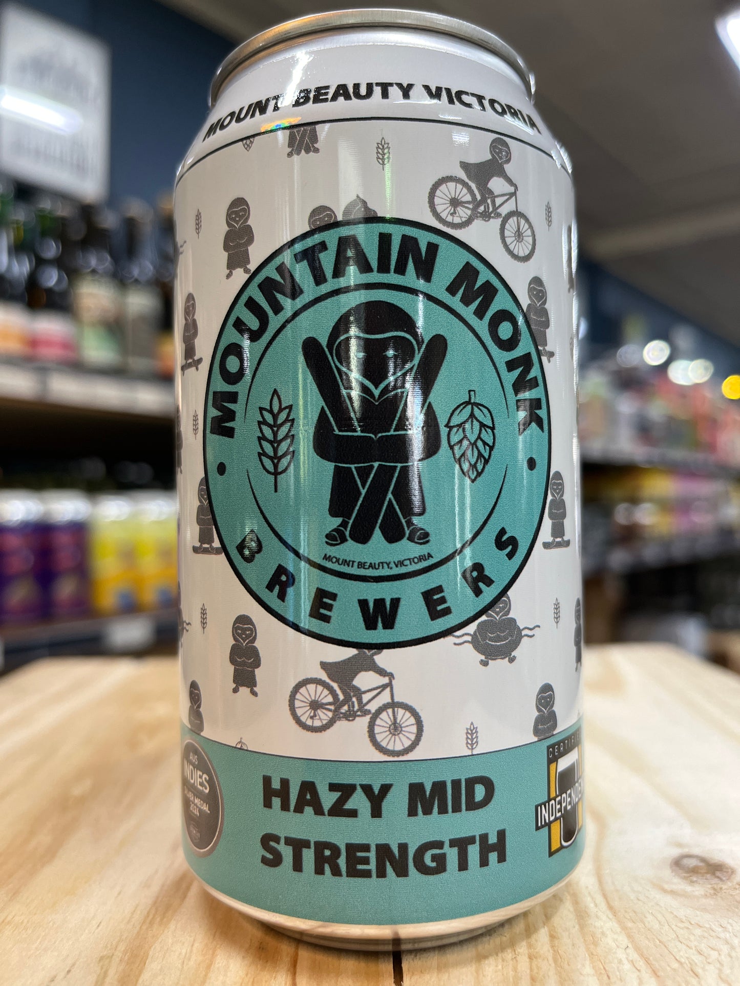 Mountain Monk Hazy Mid Strength Pale Ale 375ml Can
