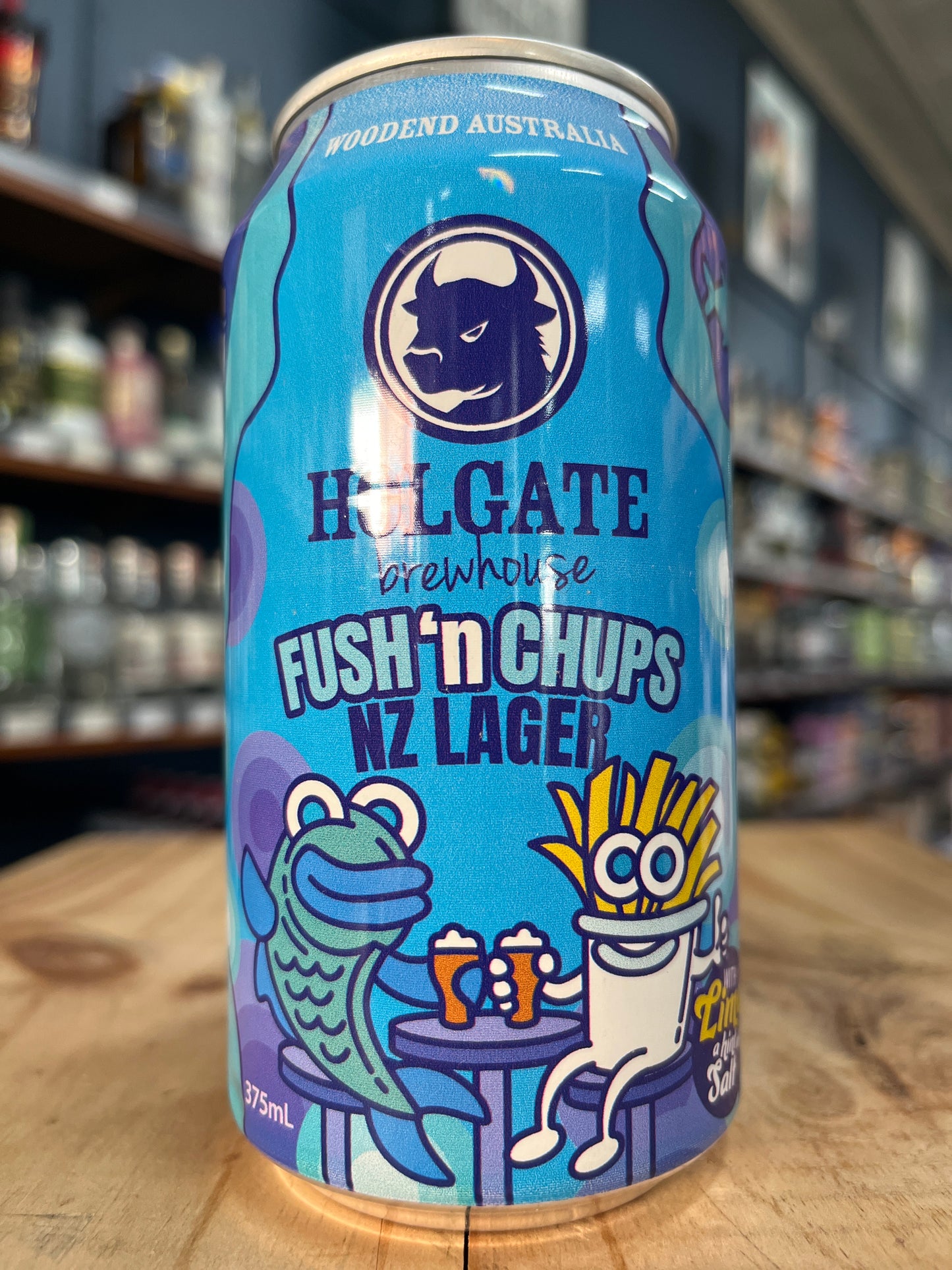 Holgate Fush 'N Chups NZ Lager 375ml Can