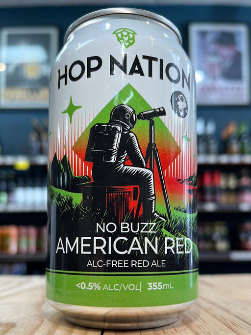 Hop Nation No Buzz Non-Alc Red Ale 355ml Can