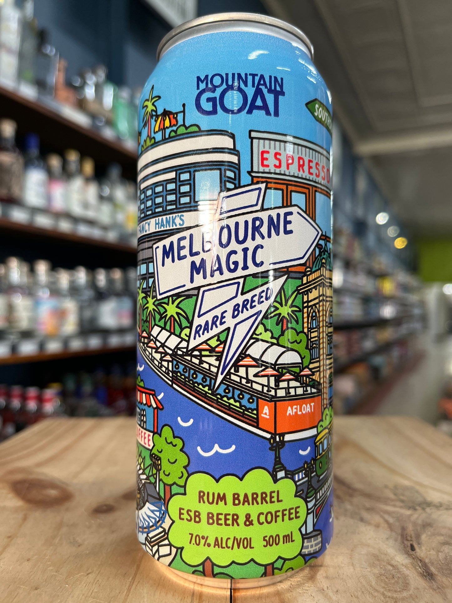 Mountain Goat Rare Breed Melbourne Magic Rum Barrel ESB Beer & Coffee 500ml Can