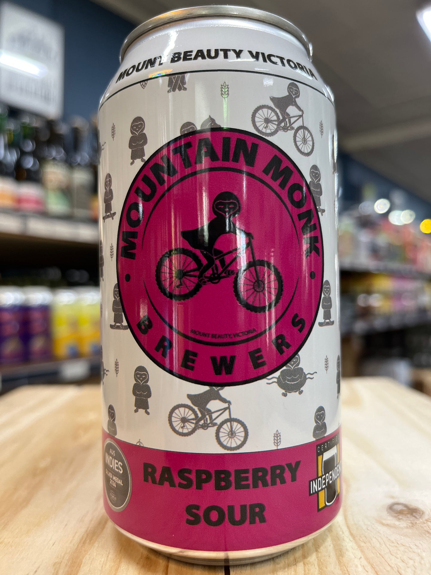Mountain Monk Raspberry Sour 375ml Can