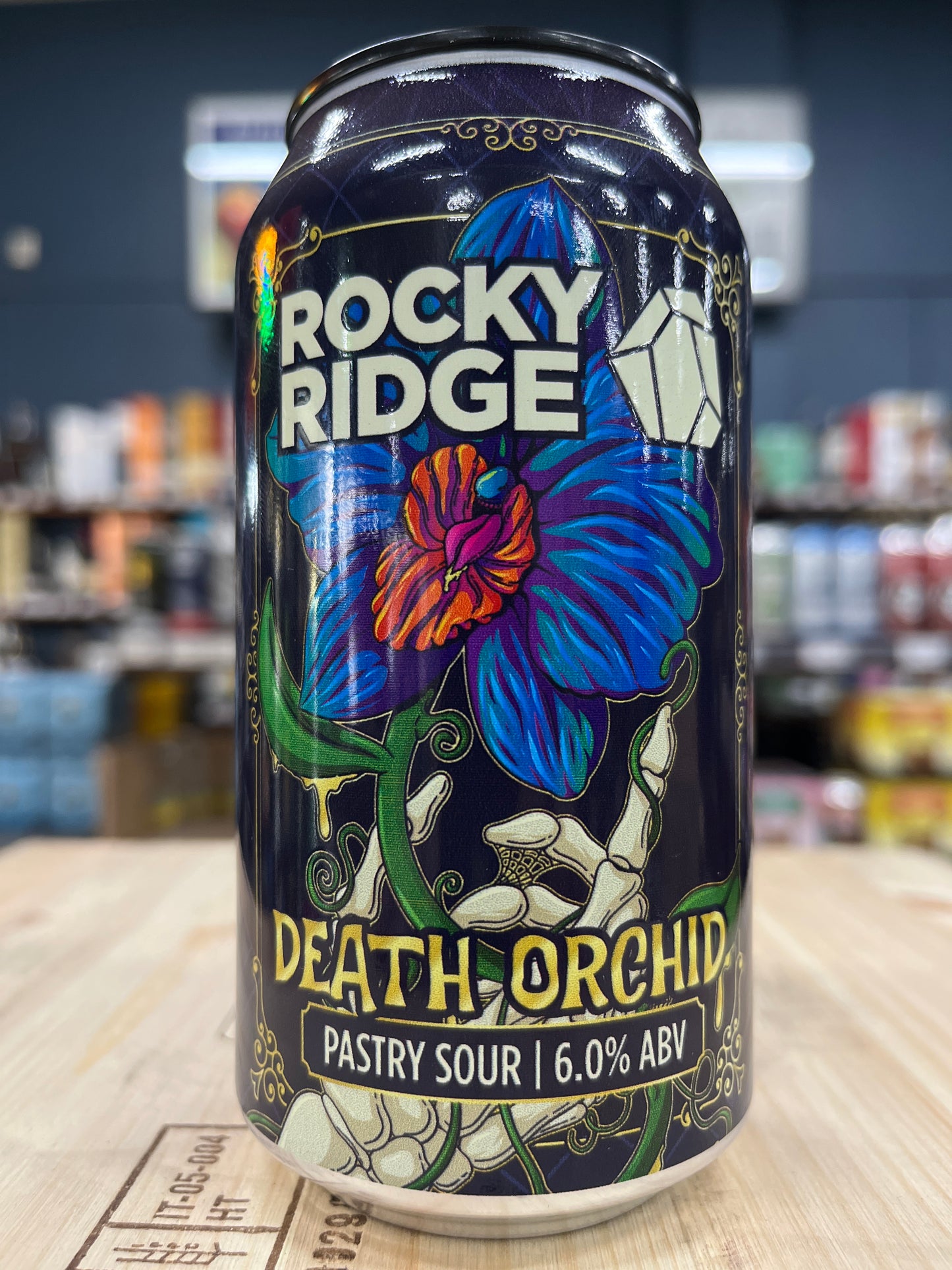 Rocky Ridge Death Orchid Banana Blueberry Vanilla Chocolate Pastry Sour 375ml Can