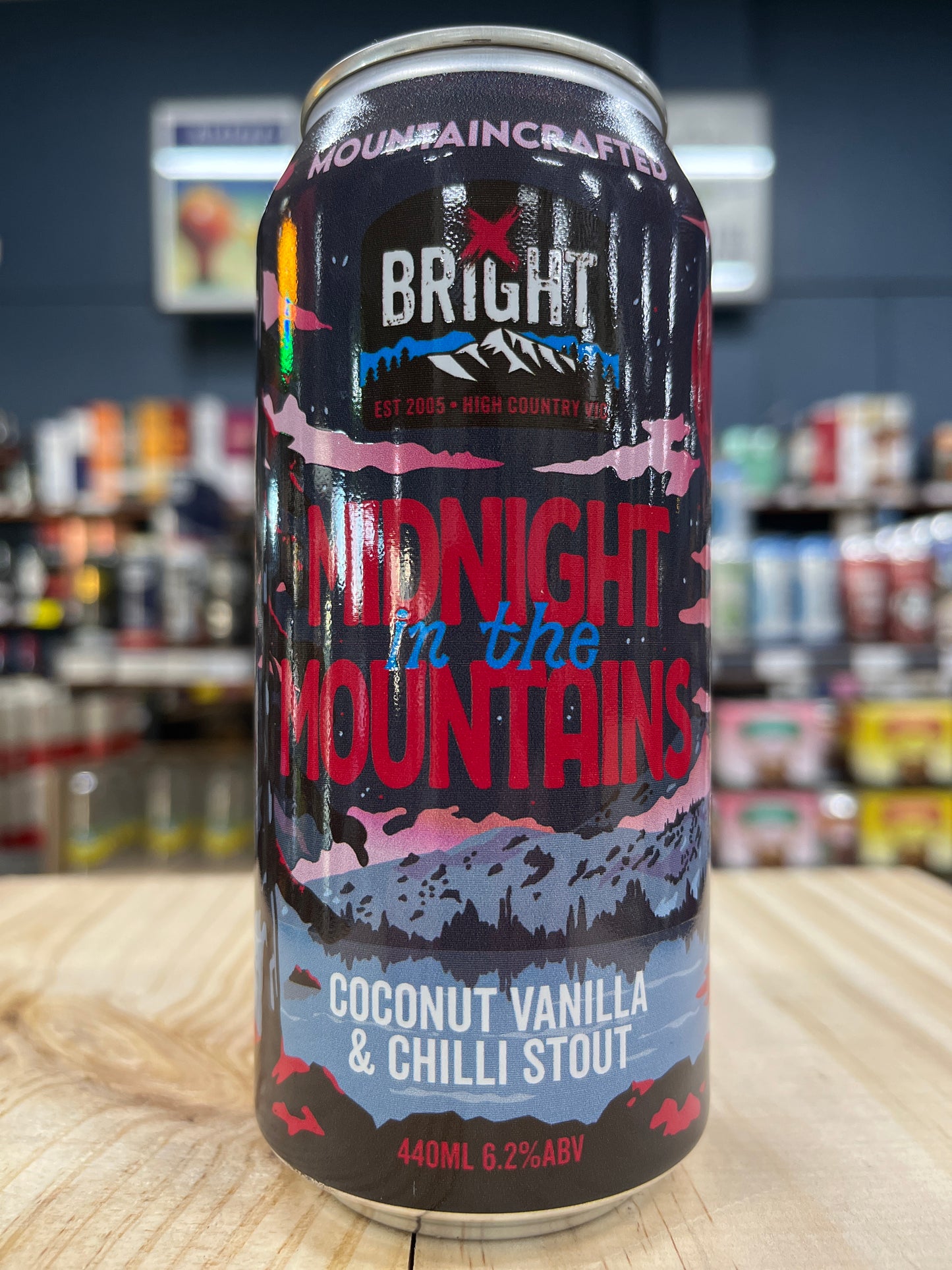 Bright Midnight In The Mountains Coconut Vanilla & Chilli Stout 440ml Can