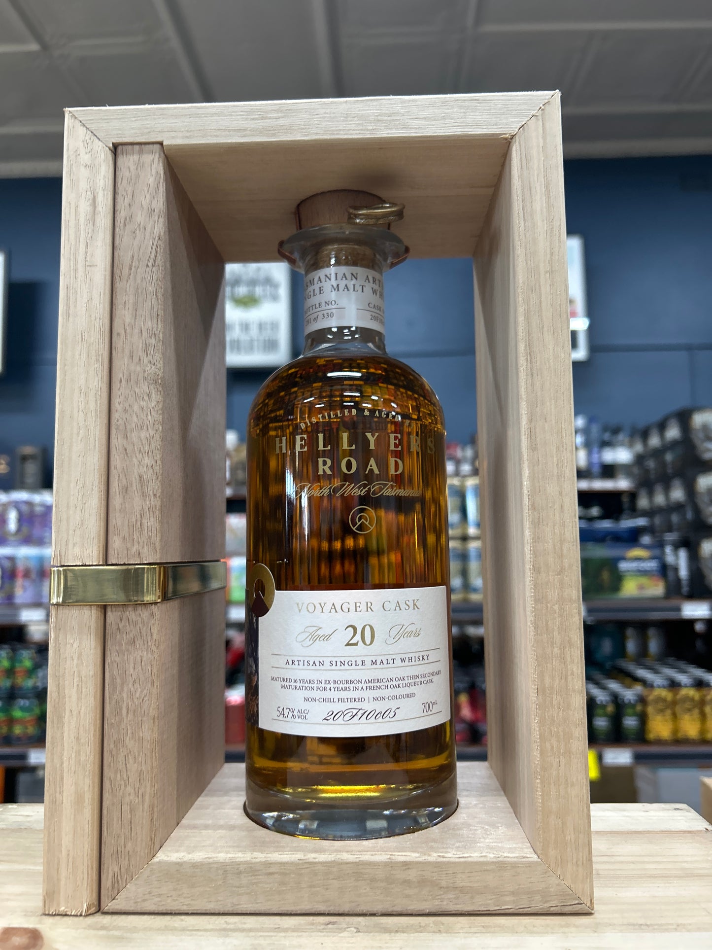 Hellyers Road Voyager Cask 20yr Old Single Malt Whisky 700ml