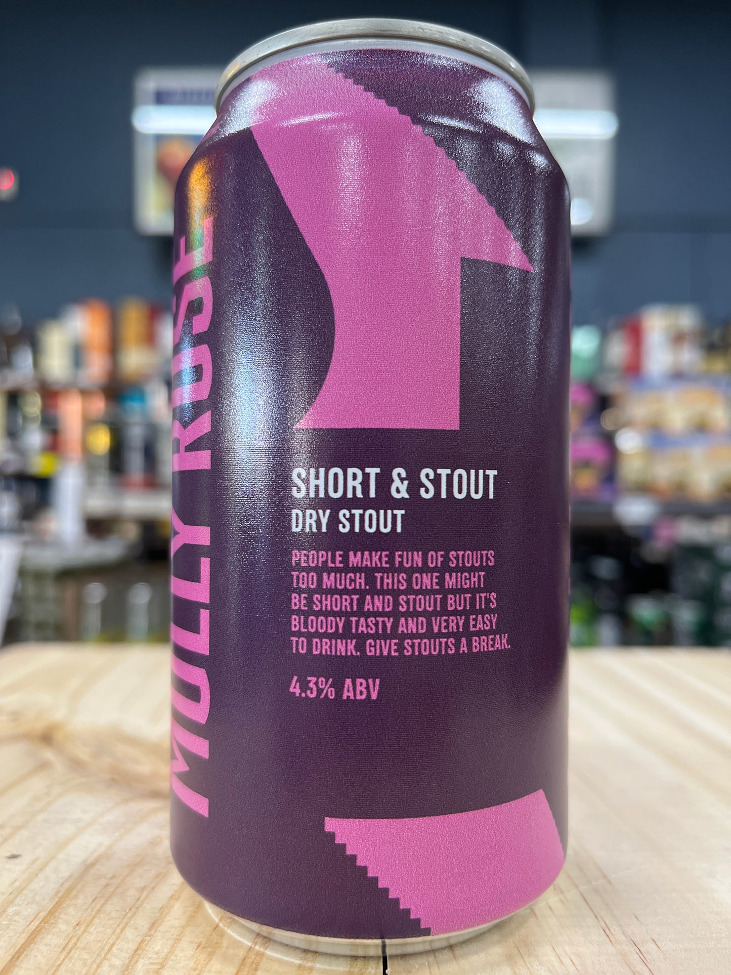 Molly Rose Short & Stout Dry Stout 375ml Can