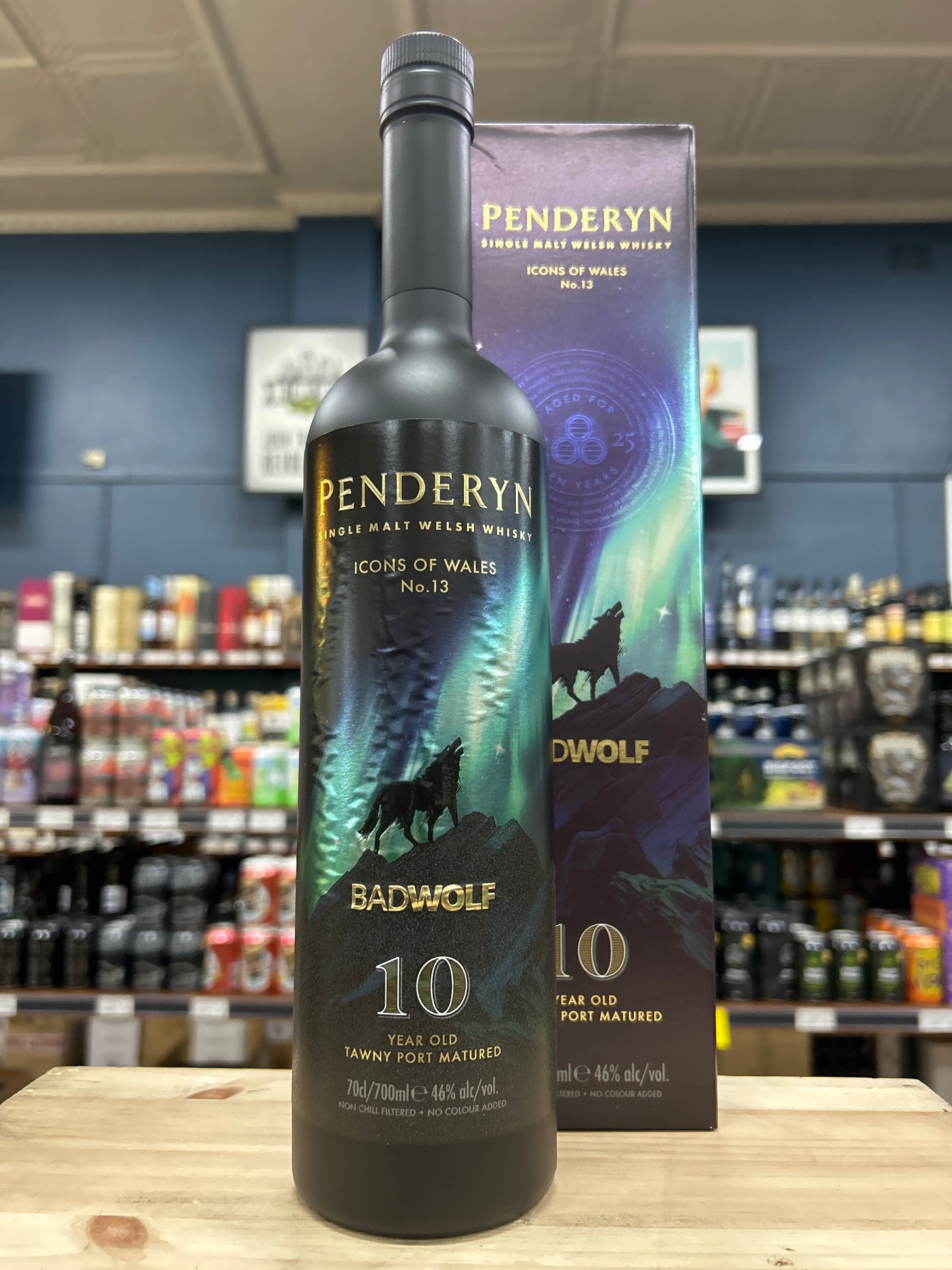 Penderyn 'Bad Wolf' 10Yr Old Single Malt Welsh Whisky 700ml