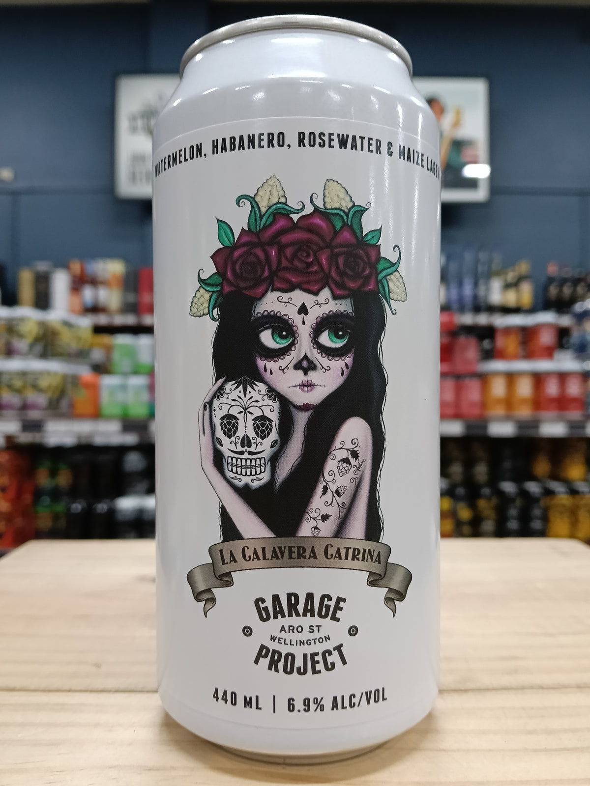 Garage Project La Calavera Catrina Watermelon, Habanero, Rosewater & Maize Lager 440ml Can