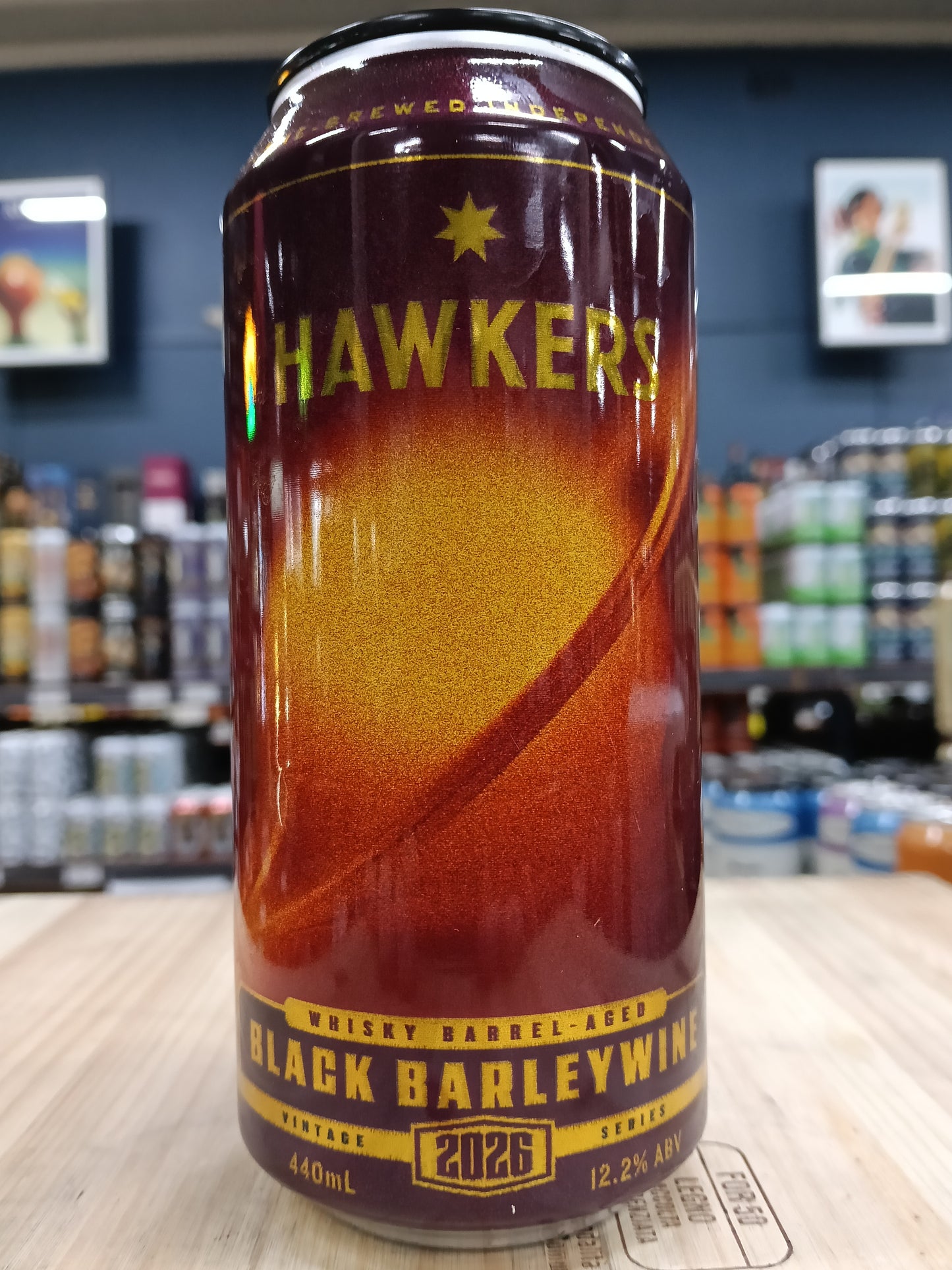 Hawkers Whisky Barrel Aged Black Barleywine 2026 440ml Can