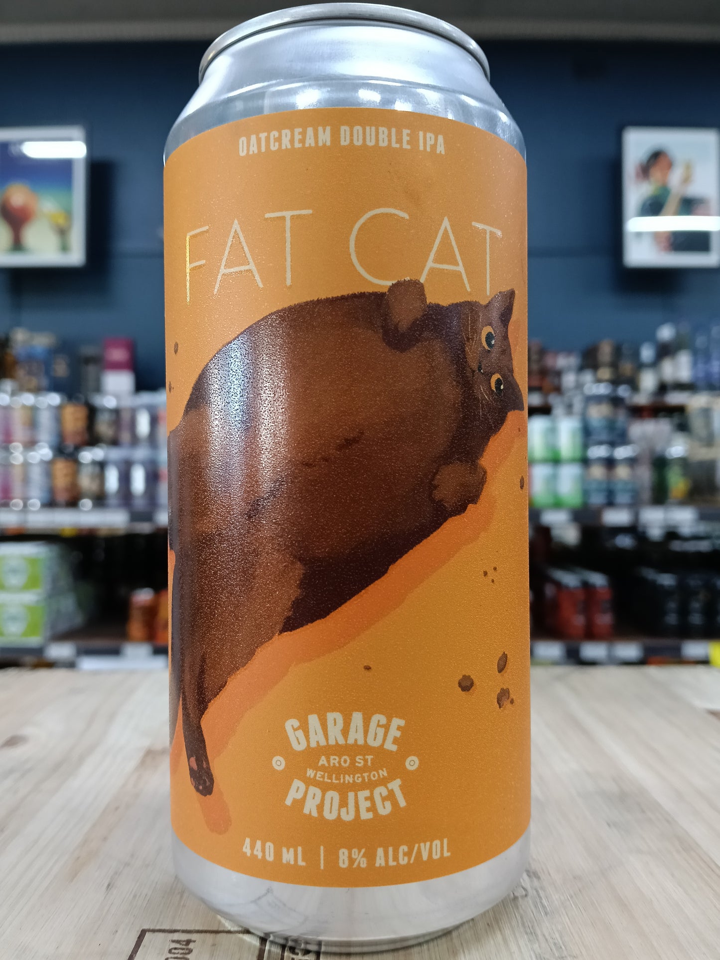 Garage Project Fat Cat Oat Cream Double IPA 440ml Can