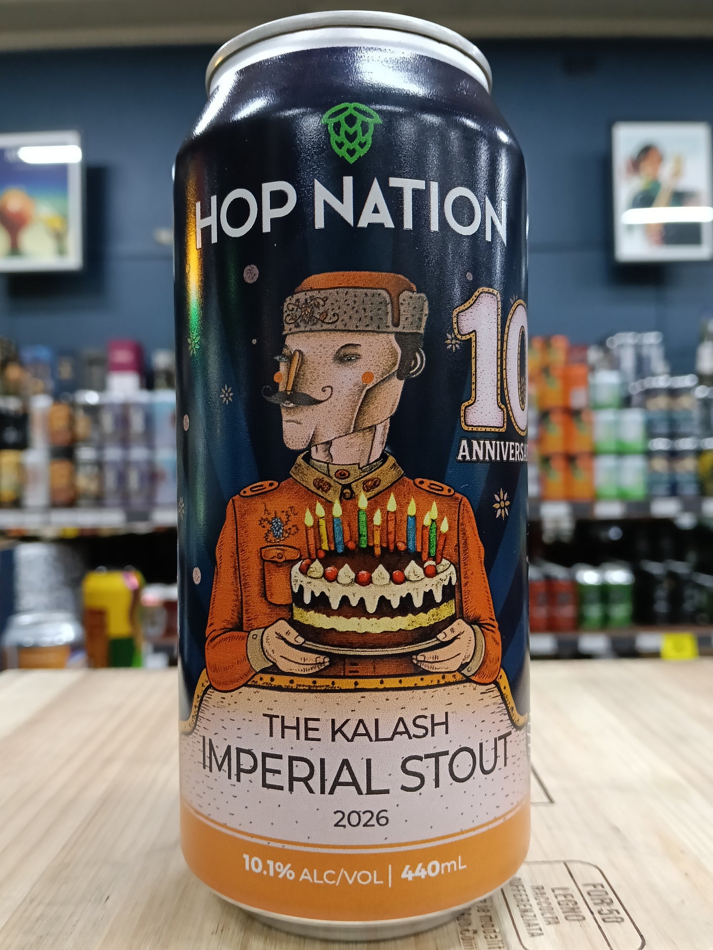 Hop Nation The Kalash 2026 Bourbon Barrel Aged Imperial Stout 440ml Can