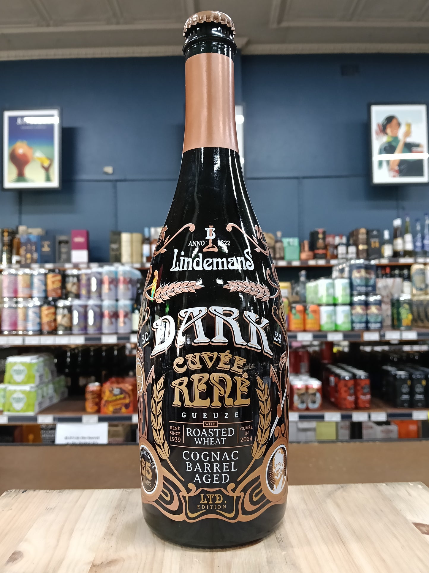 Lindemans Dark Cuvee Rene Cognac Barrel Aged Gueuze 2024 750ml
