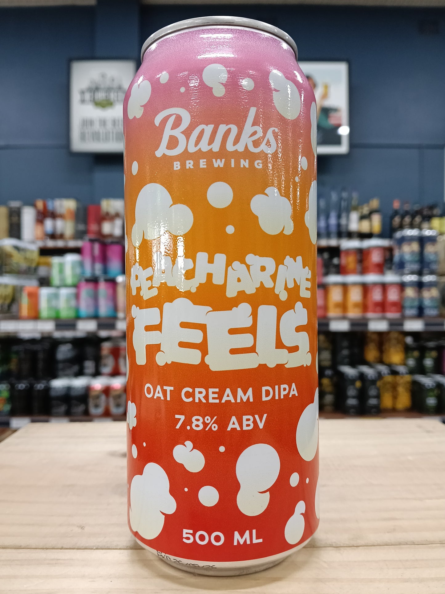 Banks Peacharine Feels Oat Cream DIPA 500ml Can