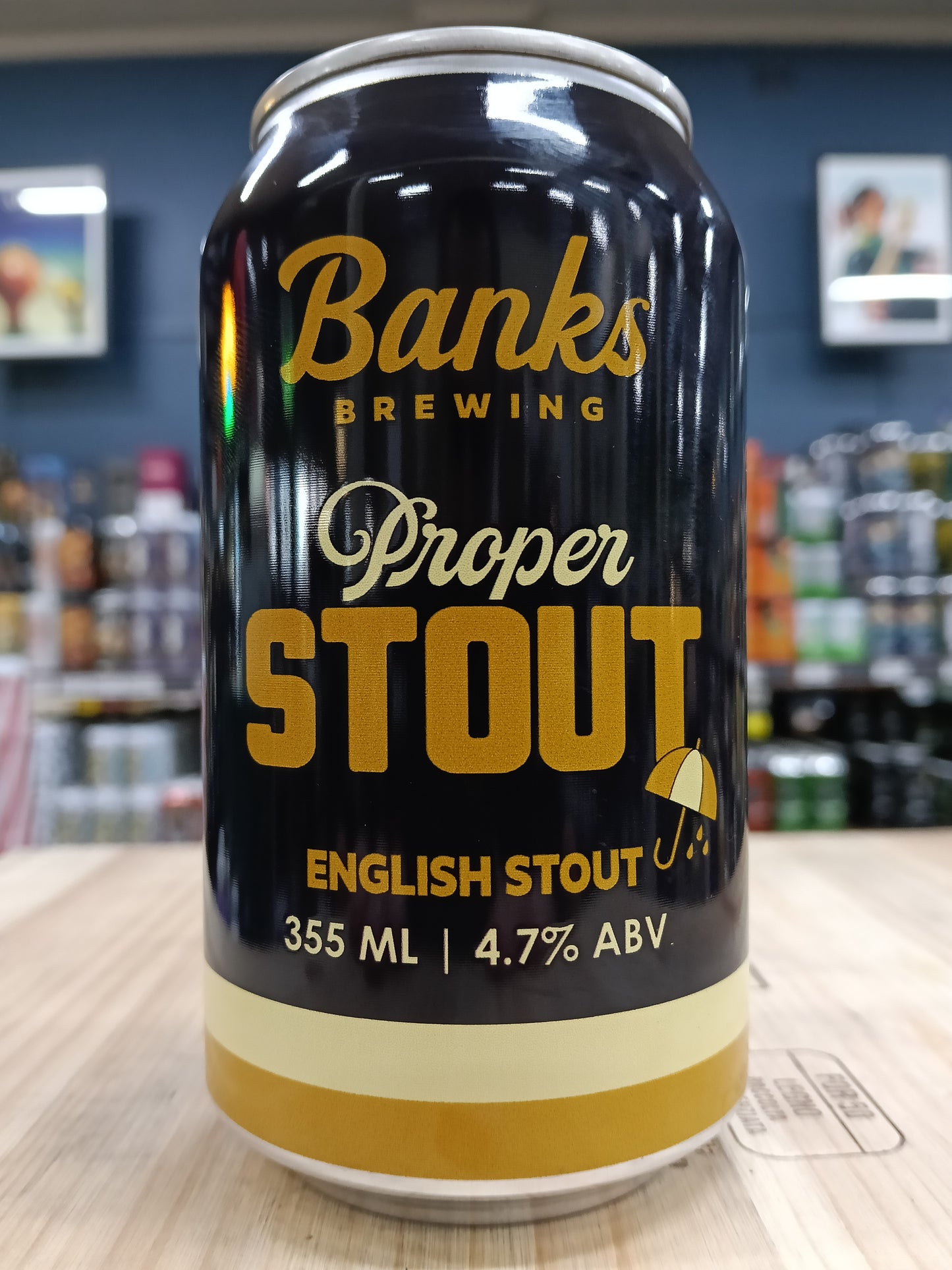Banks Proper English Stout 355ml Can