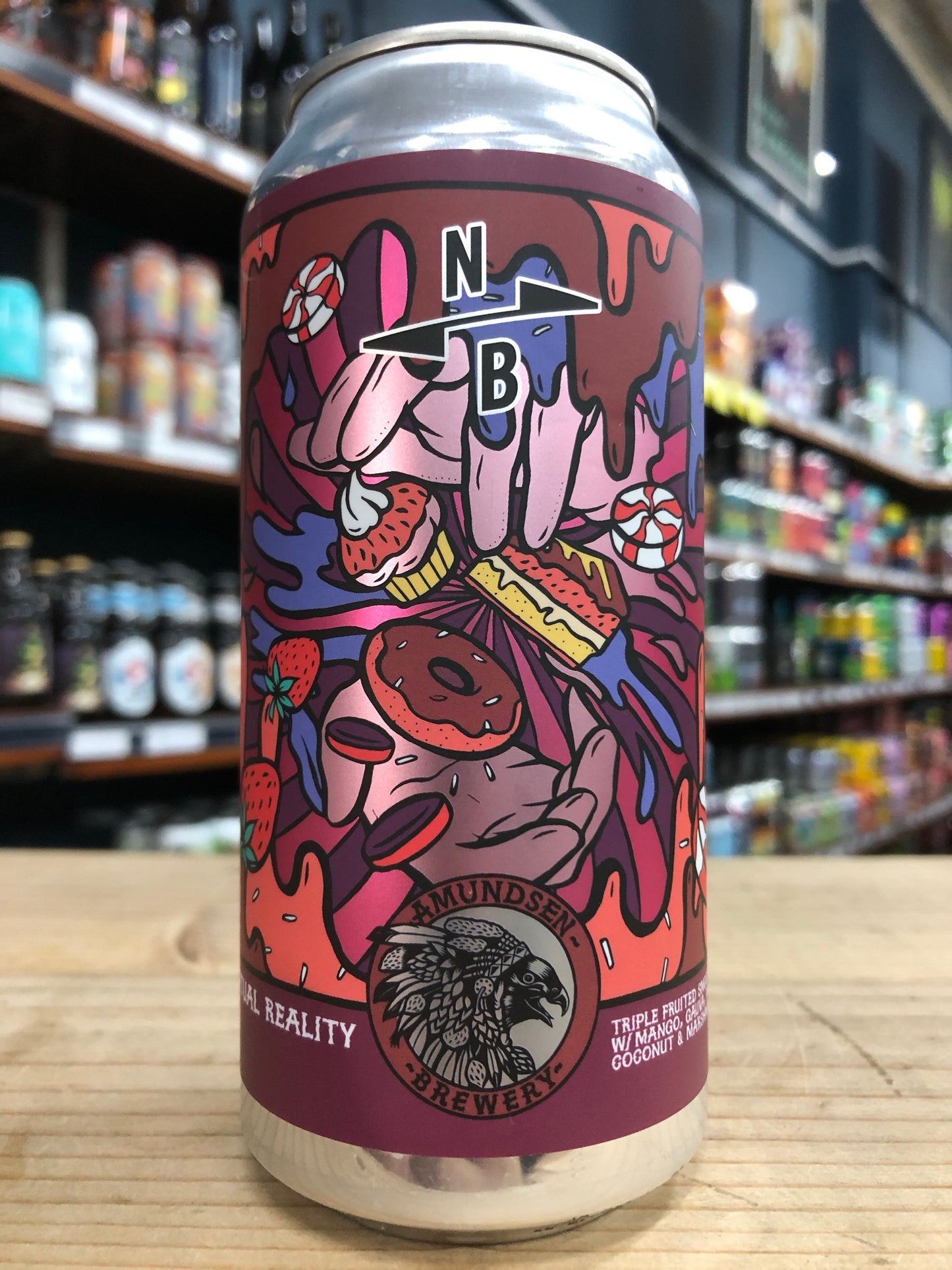 Amundsen Virtual Reality Triple Fruited Smoothie w/ Mango, Guava, Passionfruit, Coconut & Marshmallow 440ml Can