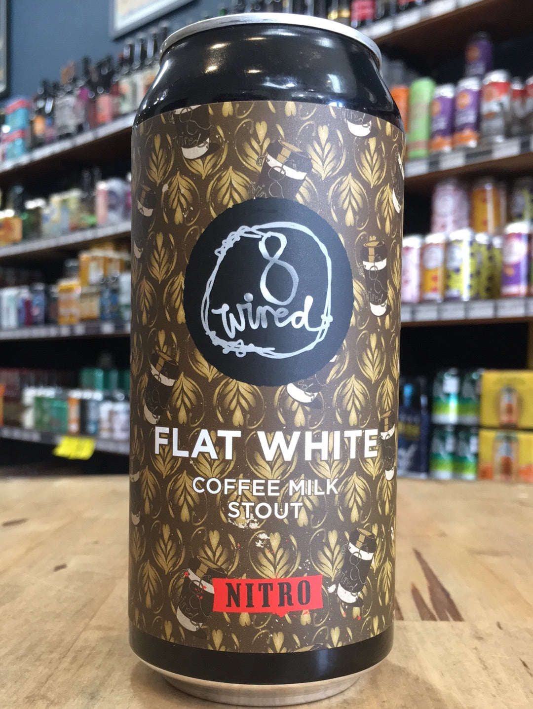 8 Wired Flat White Nitro Coffee Milk Stout 440ml Can