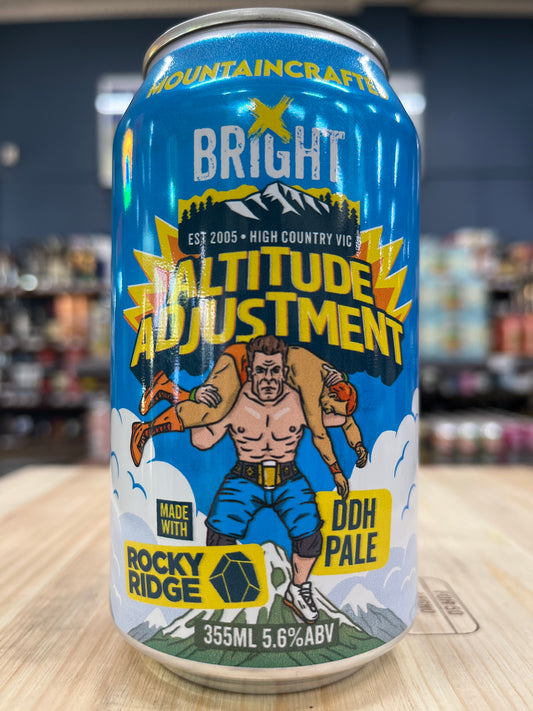 Bright x Rocky Ridge Altitude Adjustment DDH Hazy Pale Ale 355ml Can