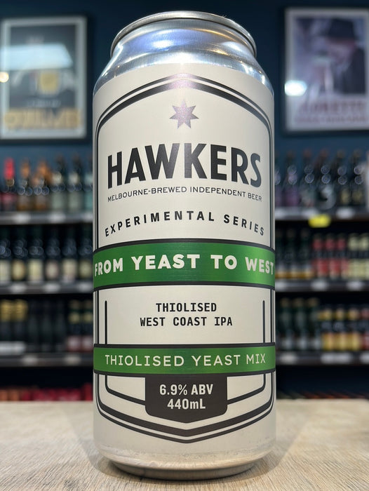 Hawkers Yeast to West Thiolised West Cost IPA 440ml Can