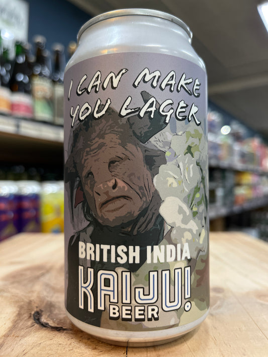 Kaiju X British India I Can Make You Lager 375ml Can