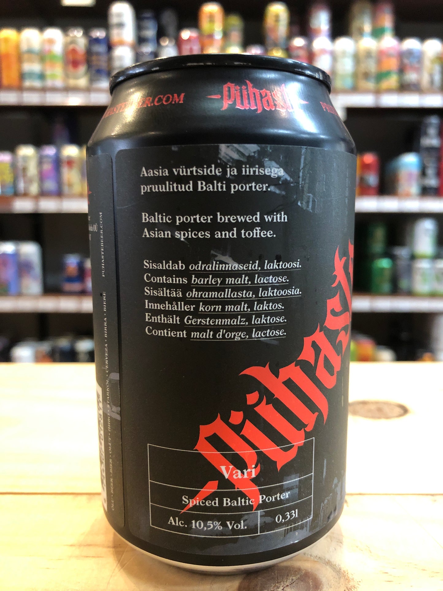 Puhaste Vari Spiced Imperial Baltic Porter 330ml Can Single