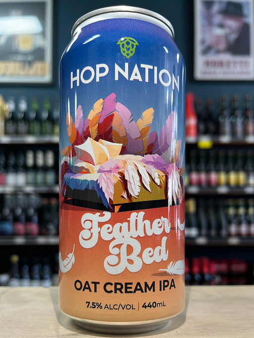 Hop Nation Feather Bed Oat Cream IPA 440ml Can