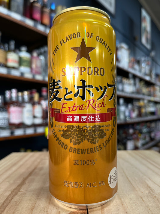 Sapporo Barley & Hop Happoshu 500ml
