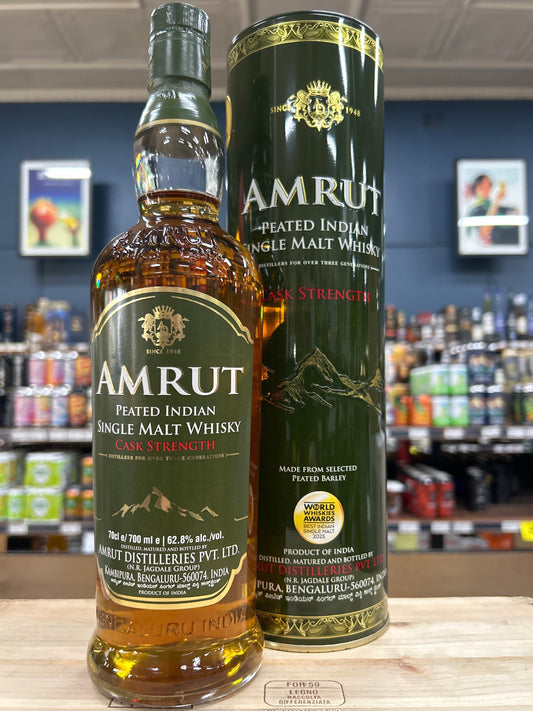 Amrut Distilleries Peated Cask Strength Whisky 62.8% 700ml