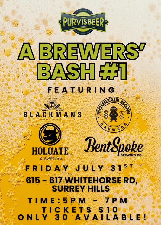 Event Booking - A Brewers' Bash #1 July 2026