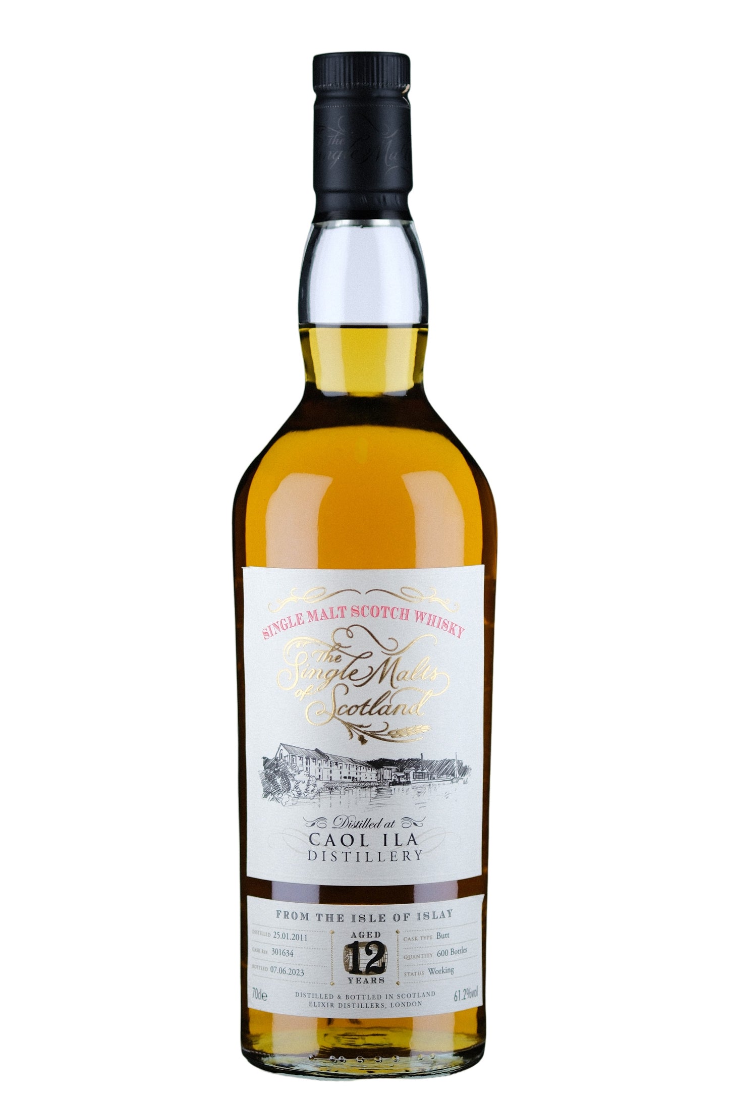 Single Malts of Scotland Caol Ila 12yr Old 61.2% Whisky 700ml