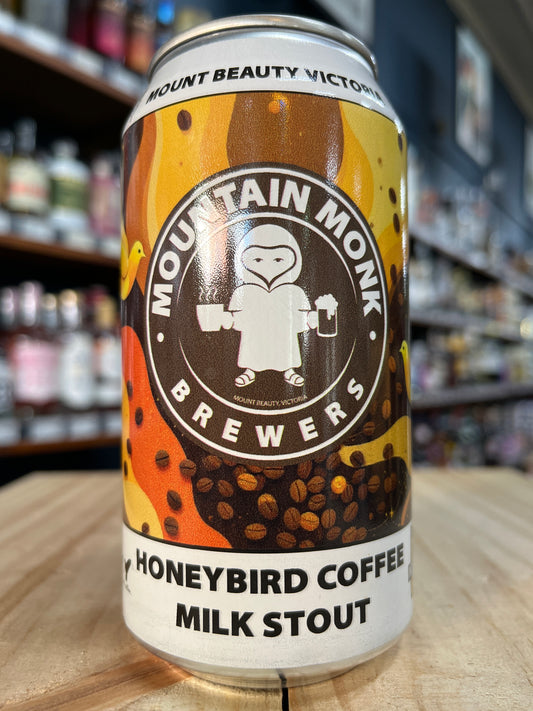 Mountain Monk Honey Bird Coffee Milk Stout 375ml Can