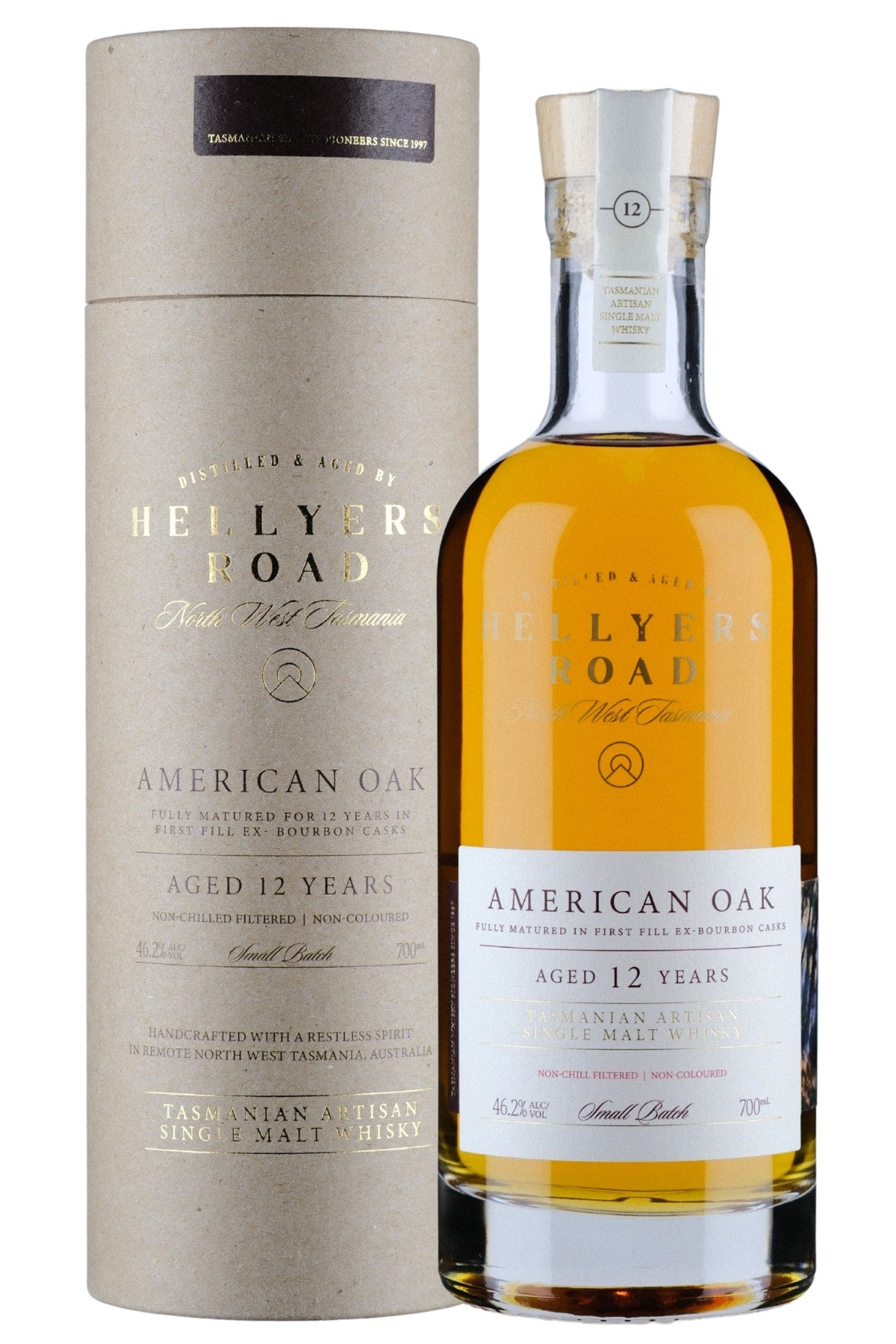 Hellyers Road 12Yr Old American Oak Whisky 700ml