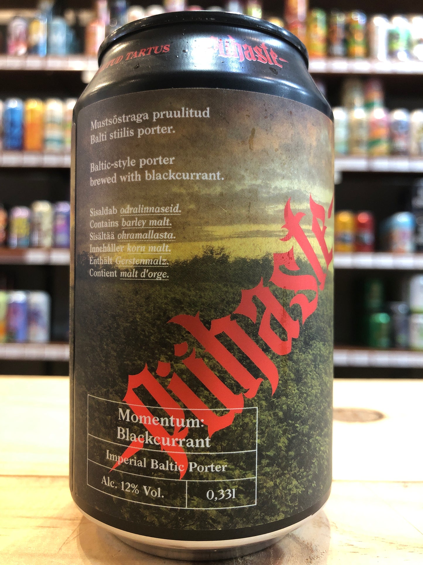 Puhaste Momentum Blackcurrent Imperial Baltic Porter 330ml Can Single
