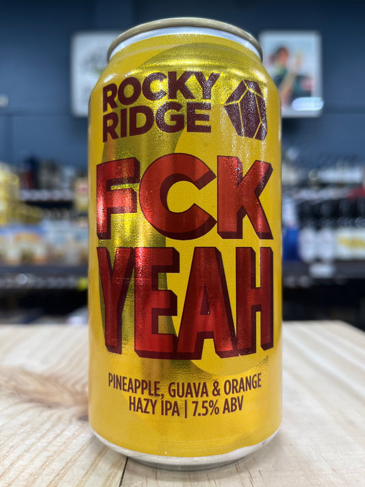 Rocky Ridge FCK YEAH Pineapple, Guava & Orange Hazy IIPA 375ml Can