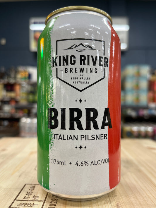 King River Birra Italian Pilsner 375ml Can