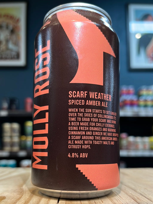 Molly Rose Scarf Weather Spiced Amber Ale 375ml Can