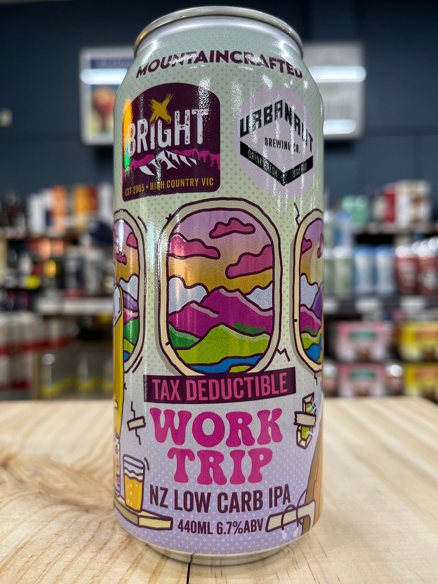 Bright x Urbanaut Tax Deductible Work Trip NZ Low Carb IPA 440ml Can