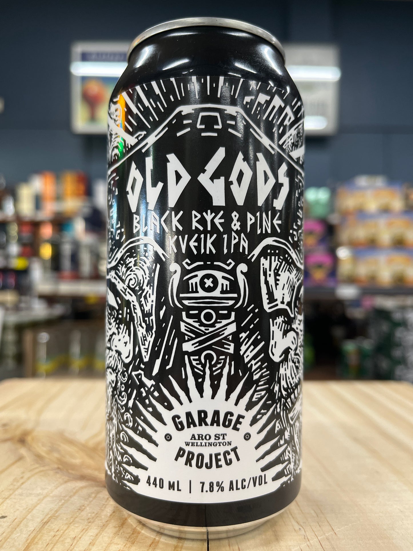 Garage Project Old Gods Black Rye & Pine Kveik IPA 440ml Can