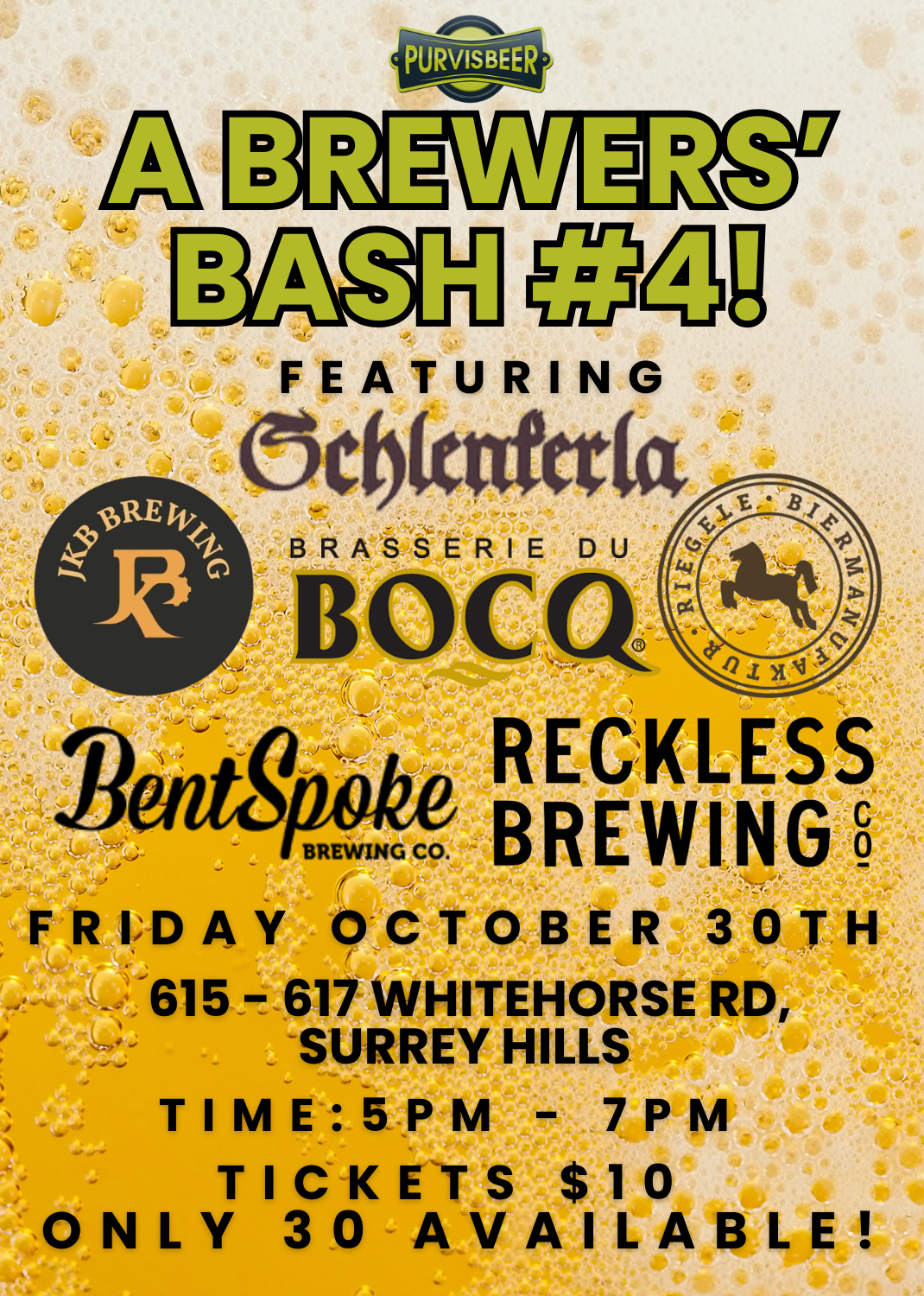 Event Booking - A Brewers' Bash #4 October 2026