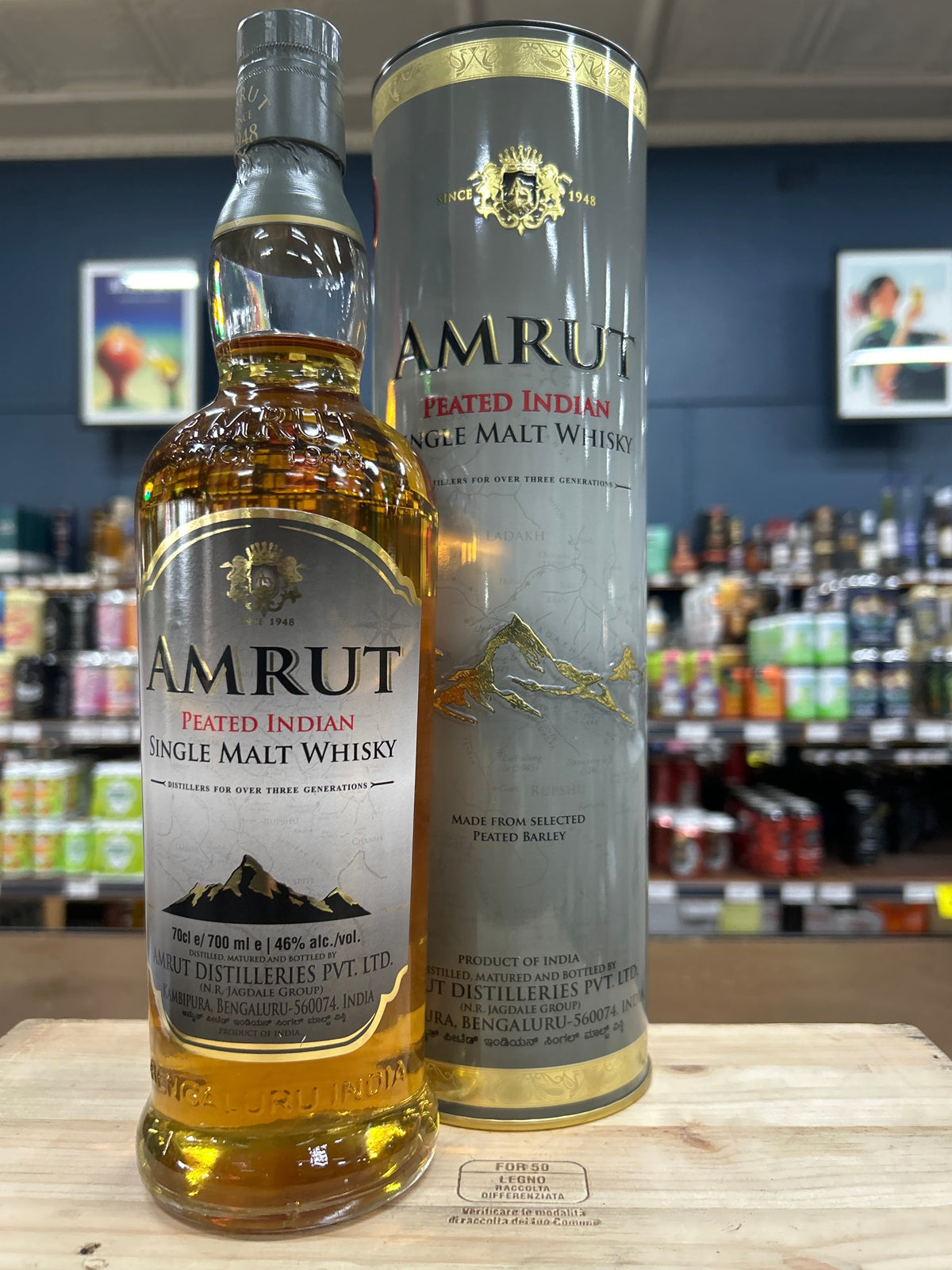 Amrut Peated Single Malt Whisky 46% 700ml