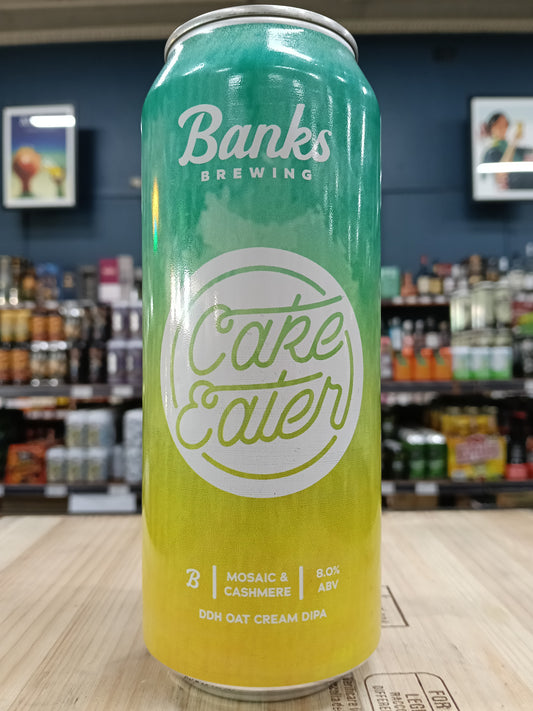 Banks Cake Eater Mosaic & Cashmere DDH Oat Cream DIPA 500ml Can