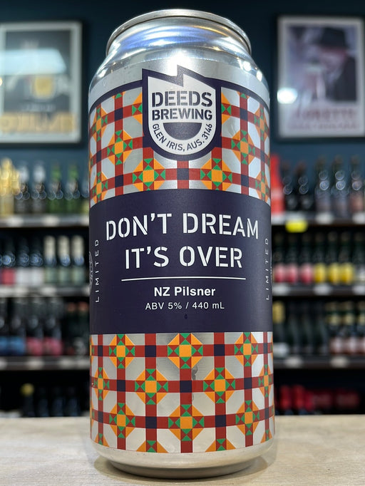 Deeds Don't Dream It's Over NZ Pilsner 440ml Can