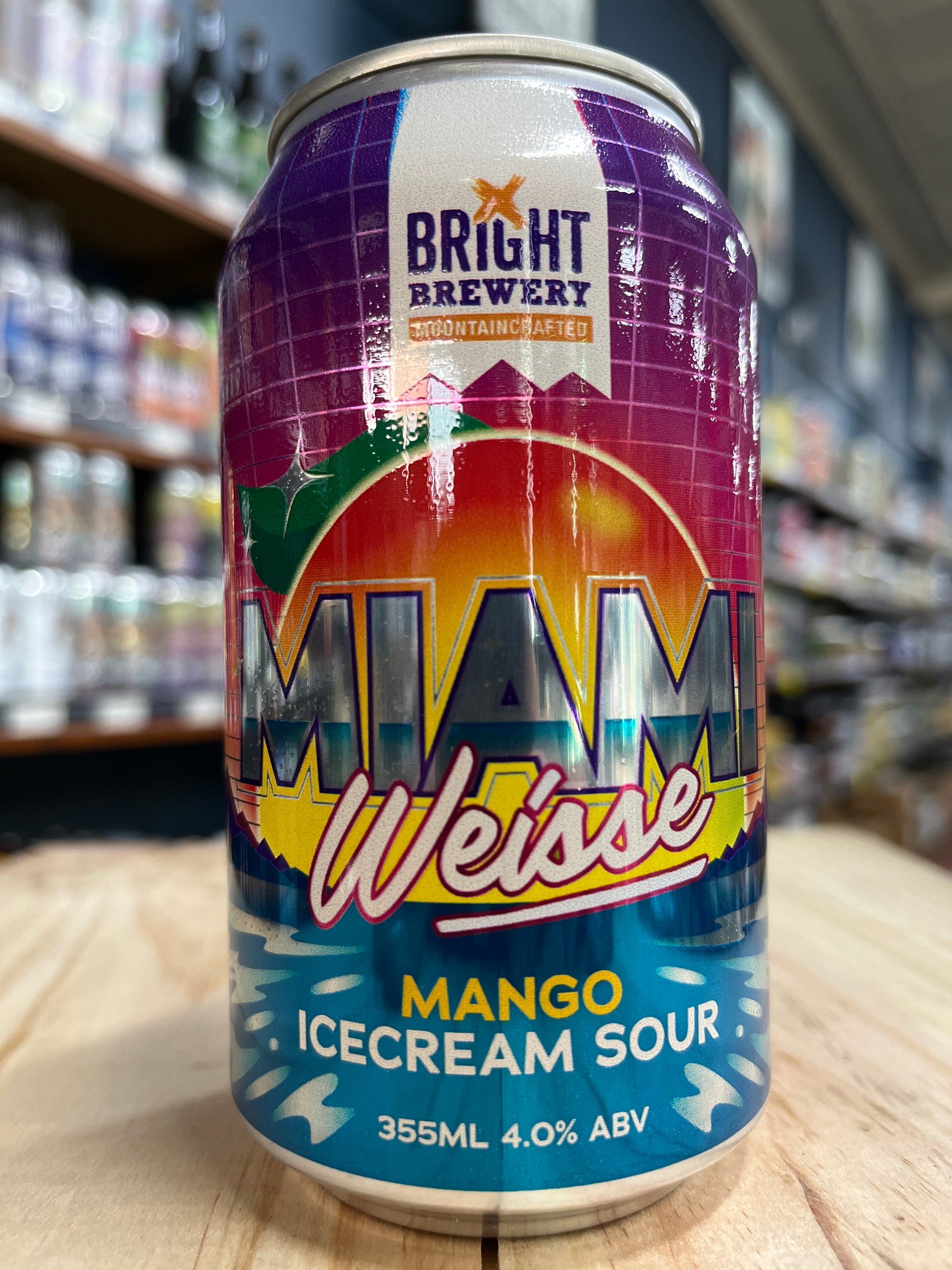 Bright Miami Weisse Mango Ice Cream Sour 355ml Can Purvis Beer
