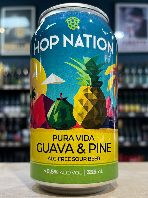 Hop Nation Pura Vida Non-Alc Pine Guava Sour 355ml Can