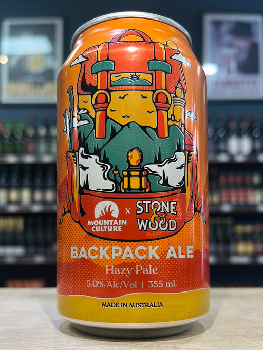 Mountain Culture X Stone & Wood Backpack Ale Hazy Pale 355ml Can