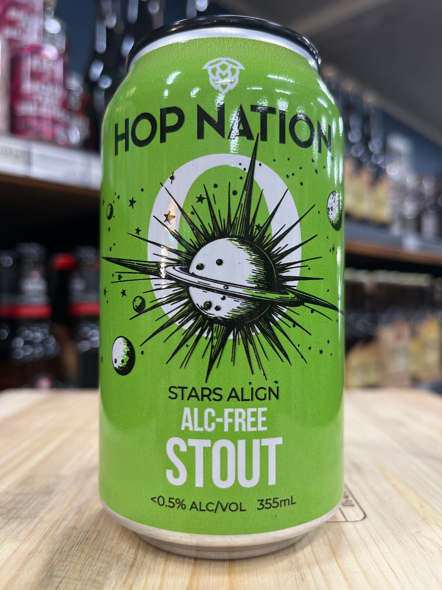 Hop Nation Stars Align Non-Alc Stout 375ml Can