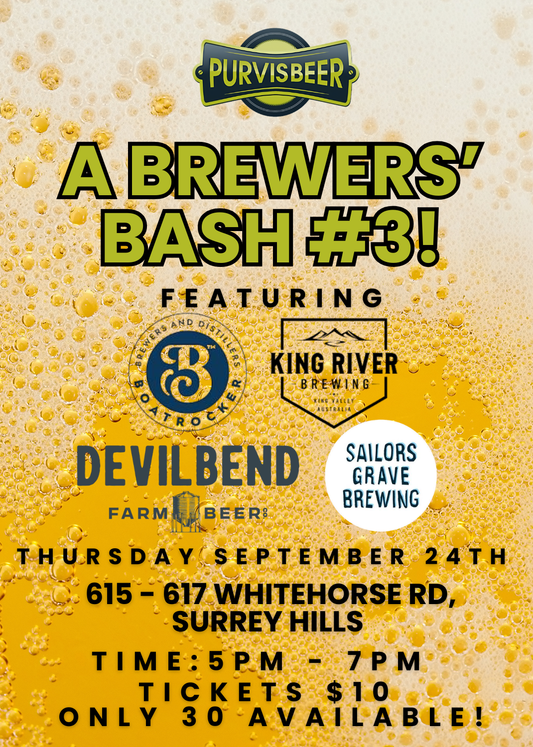 Event Booking - A Brewers' Bash #3 September 2026