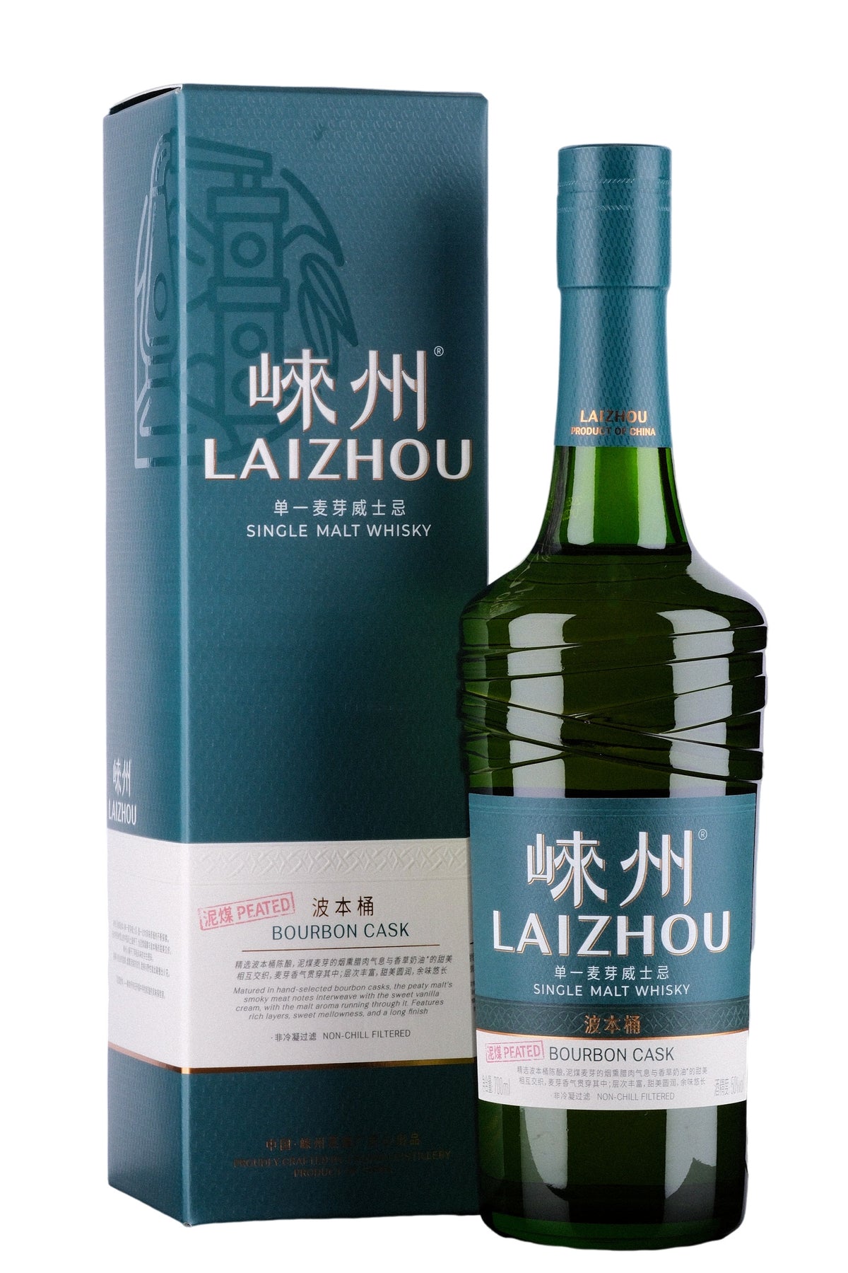 Laizhou Peated Bourbon Cask Single Malt Whisky 50% 700ml