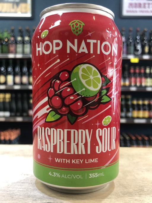 Hop Nation Raspberry Sour With Key Lime 355ml Can