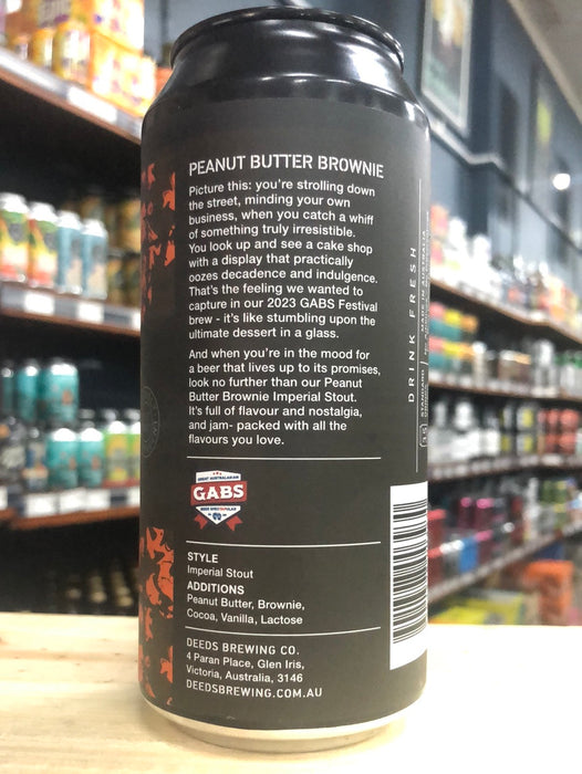 Deeds Peanut Butter Brownie Imperial Stout 440ml Can Single