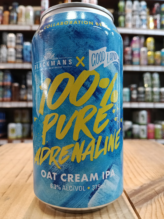 Blackman's x Good Land 100% Pure Adrenaline Oat Cream IPA 375ml Can