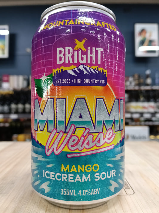 Bright Miami Weisse Mango Ice Cream Sour 355ml Can